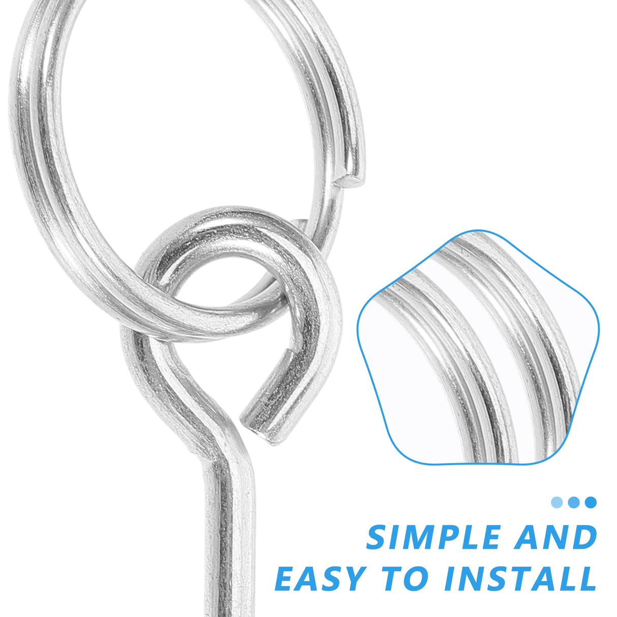 10 Pcs Tent Accessories Durable Fiber Rod Hooks Camping Canopy Connectors Portable Metal Rope Pin Outdoor Gear Hardware