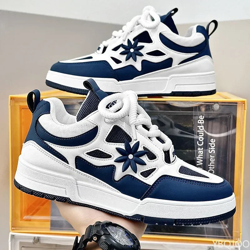 Men’s Platform Vulcanized Sneakers – Thick Sole Breathable Casual Sports Shoes | Wear-Resistant Fashion Trainers