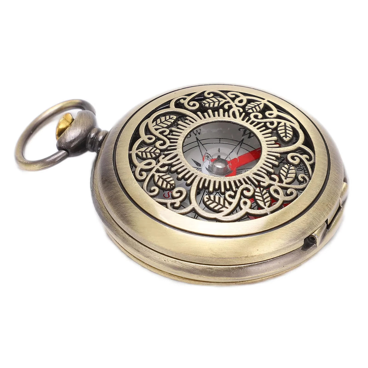 Brass Pocket Compass – Waterproof, Gold Color