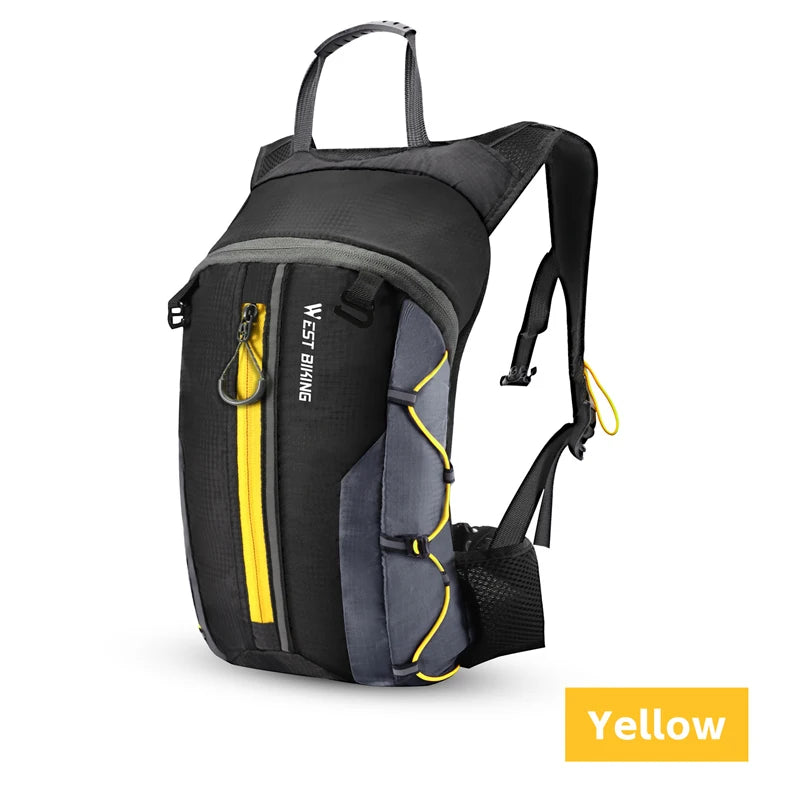 WEST BIKING 10L Cycling Backpack Lightweight Outdoor Sports Running Hiking Climbing Hydration Bag Waterproof Flodable Travel Bag