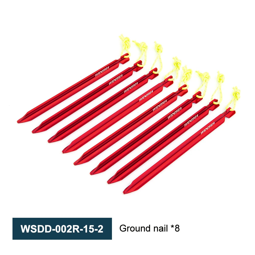 Widesea Camping 4pc/set Tent Pegs Stakes Nails for Hard Snow Floor Outdoor Accessories Shelter Equipment Supplies Hiking Tourist