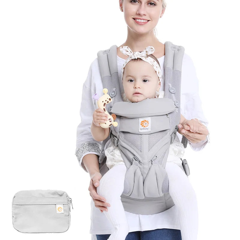 Baby Carrier 4 In 1 Ergonomic Kangaroo Design Sling for 0-36 Months Newborn Infants from 3.2KG to 20KG
