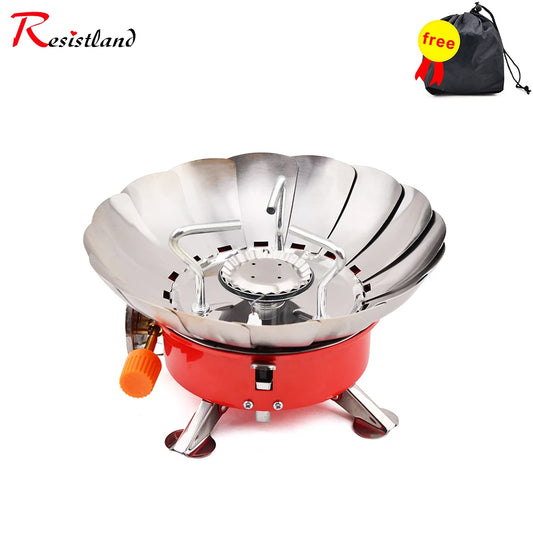 2800W Windproof Portable Outdoor Stove Camping Gas Stove Picnic Burner with Storage Bag For Hiking