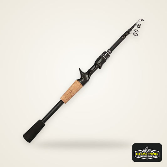 Baitcasting Lure Fishing Rod Spinning Telescopic 8g-25g Wooden Handle Carbon Casting Fishing Tackle Professional Light-weight