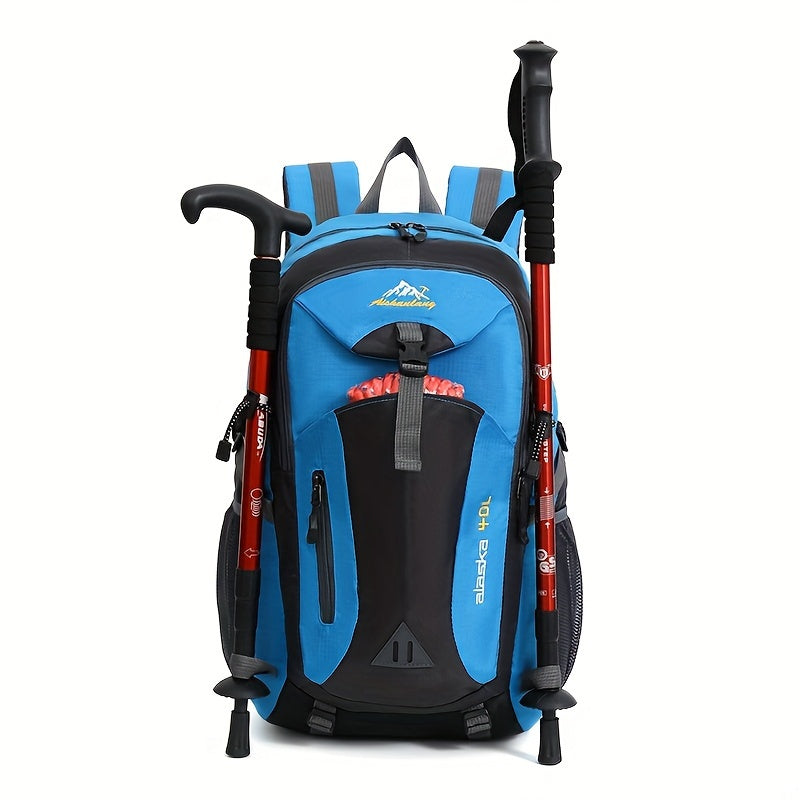 1 Outdoor Hiking Backpack, Camping Climbing Pack, Large Capacity Durable Cycling Backpack, Unisex Shoulder Bag, Sports Bag, Casual Travel Backpack