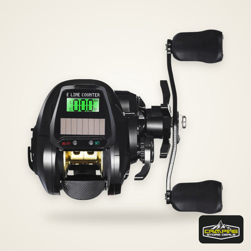 Electronic Baitcasting Reel with LED Line Counter Screen