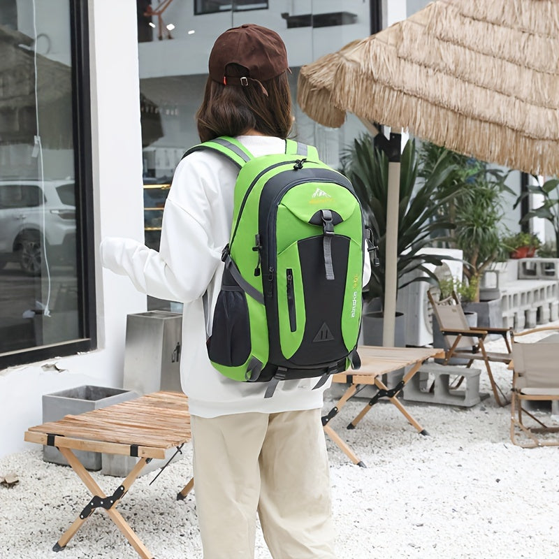 1 Outdoor Hiking Backpack, Camping Climbing Pack, Large Capacity Durable Cycling Backpack, Unisex Shoulder Bag, Sports Bag, Casual Travel Backpack