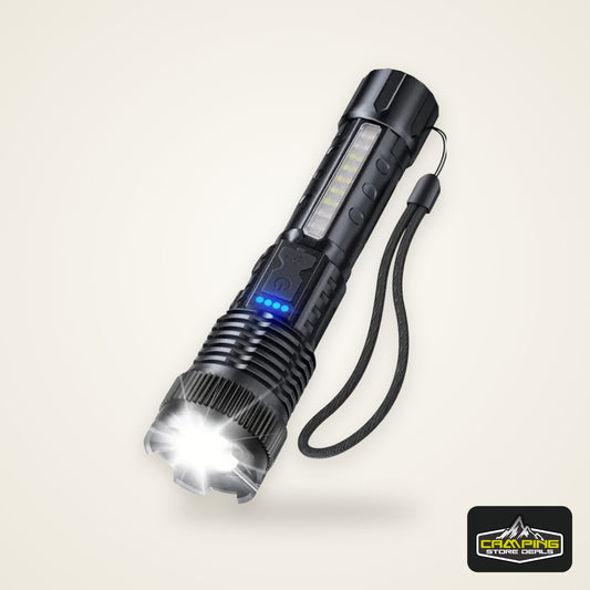 High Power Led Flashlights Very Strong Tactical Torch 6 Modes Rechargeable Camping Fishing Emergency Zoom Lantern