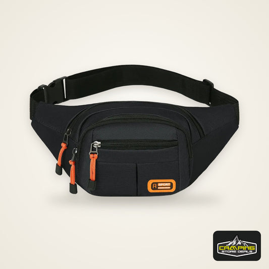 Homefish Unisex Waist Bag Multifunctional Large Capacity Splash Resistant Wear Resistant Worksite Outdoor Fanny Pack