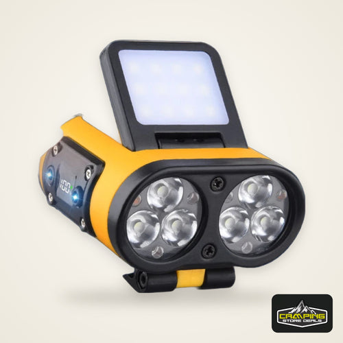 LED Headlamp Smart Sensor Cap Clip Light TPYE-C Rechargeable Flashlight With Power Display Riding Fishing Camping Outdoor Torch