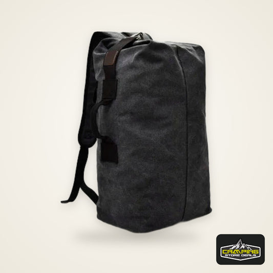 Men’s Travel Backpack – Large Capacity Canvas Mountaineering Shoulder Bag for Hiking & Camping