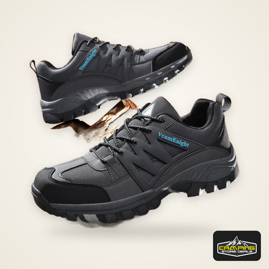 Men’s Casual Mountain Sneakers – Leather Antiskid Outdoor Trail Running Shoes, Winter & Autumn Footwear