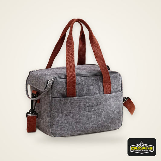New Portable Lunch Bag For Women Thermal Insulated Lunch Box Tote Cooler Handbag Waterproof Bento Pouch Office Food Shoulder Bag