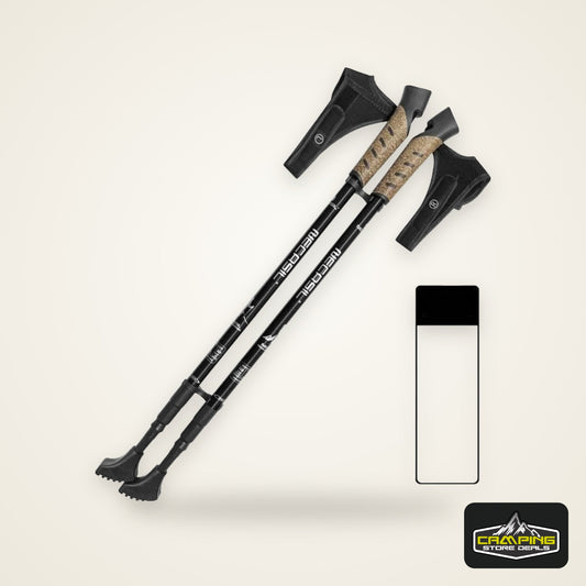 Nordic Telescopic Walking Poles 2PcsTrek Pole Aluminum Alloy Shooting Cane Strong Locking Walking Pole Lightweight Hiking Cane