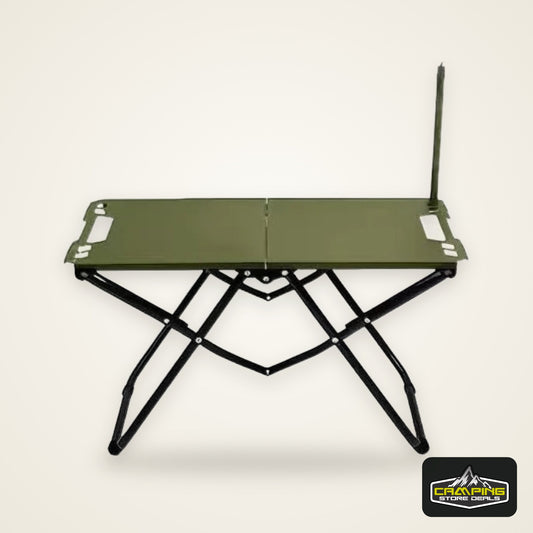 Portable Folding Camping Table,Stainless Steel Outdoor Dining Table,Compact Design for Camping,Beach, BBQ,and Hiking (Foldable)