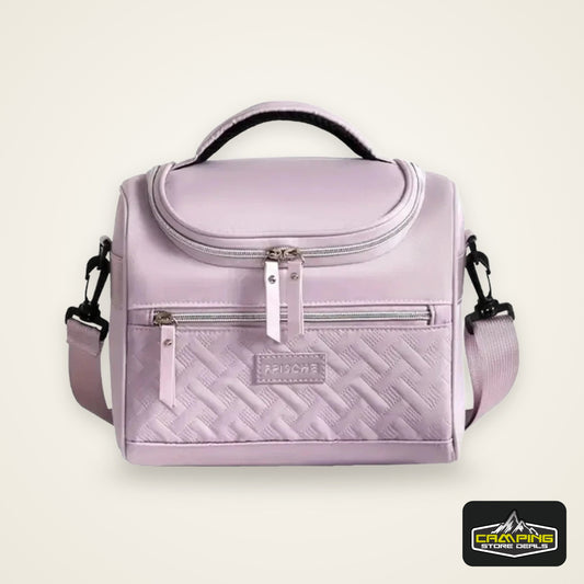 Portable Lunch Bag Food Thermal Box Durable Waterproof Office Cooler Lunch Box with Shoulder Strap Picnic Bag for Couples Unisex
