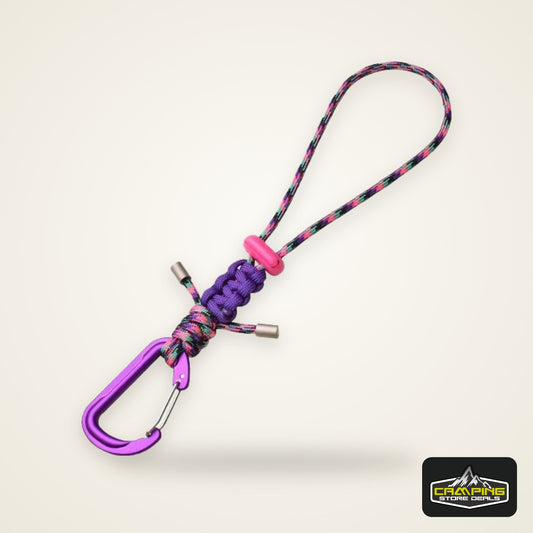 Quick-Release Paracord Water Bottle Hang Buckle Carabiner Portable Clip Multifunctional Hook for Outdoor Hiking Backpack