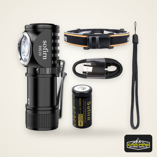 Sofirn HS10 USB C Rechargeable Mini 16340 Headlamp 1100lm TN3535 90CRI Angle Flashlight TIR Optics with Magnet Tail 2 Groups