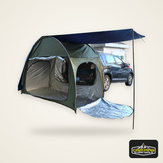 SUV Car Tent for Camping, SUV Tailgate Shade Awning Tent, Outdoor car Tent with Three Door Design, Vehicle Camping Tents