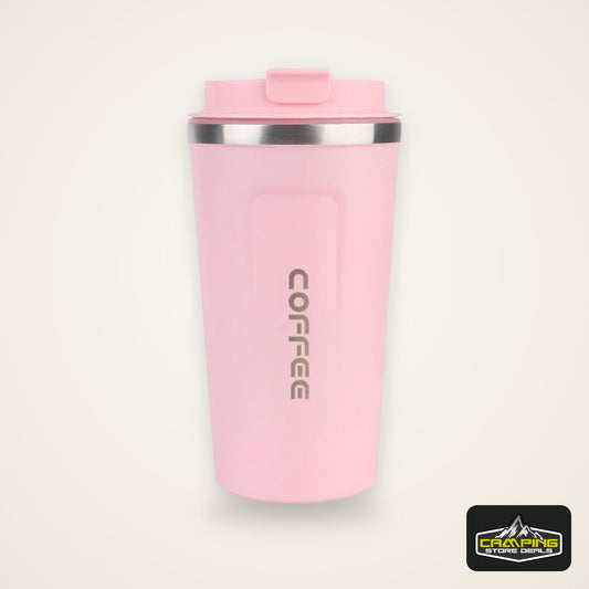 Thermo Cafe Coffee Mug Car Thermos Mug 380/510ML Leak_Proof Travel Thermo Cup for Tea Water Coffee Double Stainless Steel