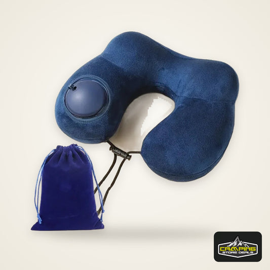 U-shaped Inflatable Travel Pillow Portable Air Pillow Neck Support Pad Comfortable Sleep Pillow Compression Inflatable