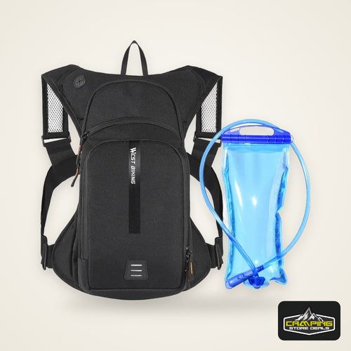 WEST BIKING 10L Ultralight Cycling Backpack Ergonomic Strap Reflective Bicycle Bag With Water Bag Traveling Hiking Cycling Bag