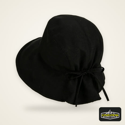Women's Wide-brimmed Outdoor Sun Hat, Lightweight and Foldable with A Bow, Suitable for Beach Vacations and Outdoor Travel