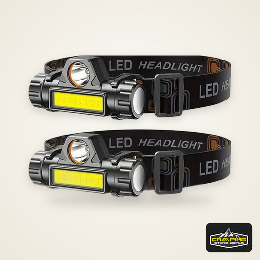 XP-G Q5 Headlamp Head Lamp Headlight Waterproof 2500lm Cob Led Built in Usb Rechargeable 14500 Battery Working Light