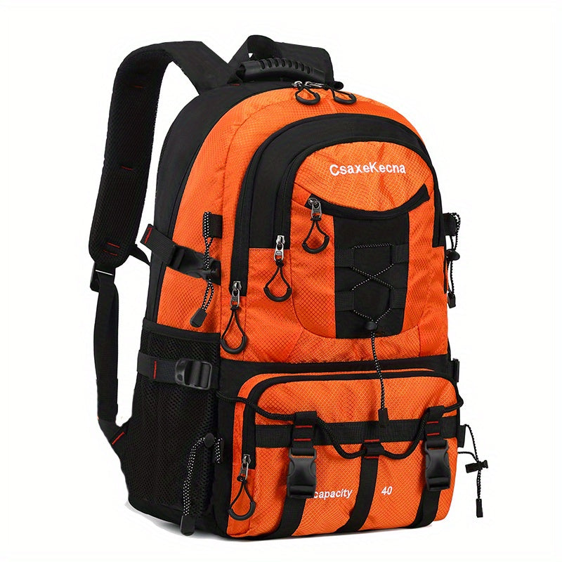 [Lightweight Hiking Backpack] CASAKECA 40L Lightweight Hiking Backpack | Durable Polyester Outdoor Travel Daypack with Laptop Sleeve, Adjustable Straps, USB Charging Port, and Multiple Compartments for Climbing, Camping & Tou