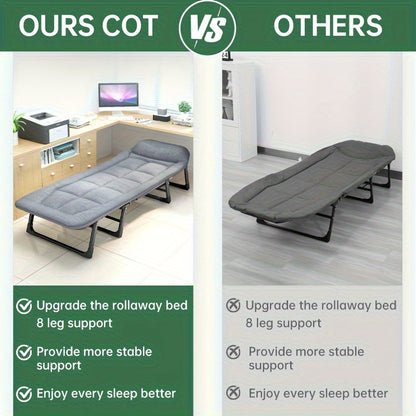 6-Position Adjustable Camping Cot with Blanket – 550 lb