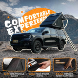 BEDTIME Hard Shell Rooftop Tent-Honeycomb Aluminum, Hydraulic Support, Three Second Speed Open, Roof Rack, High Rebound Memory Sponge Mattress, Sturdy, Better Ventilation For 2-3 People Car SUV Truck Tent