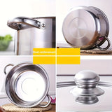 Deluxe10-Piece Stainless Steel Cookware Set - 5 Sizes with Lids, Durable & Versatile (6.3 - 7 - 7.9 - 8.6 - 9.4in)
