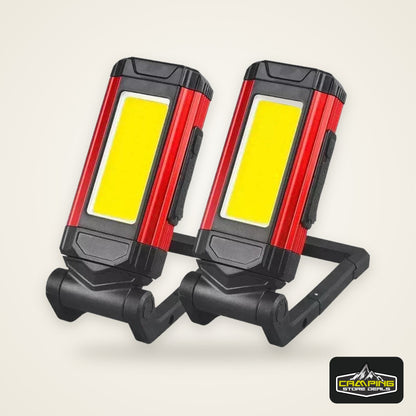 1/2/4PCS Magnetic COB Work Light USB Rechargeable LED Flashlight Portable Lantern Camping Light Type-C Power Bank Function Lamp