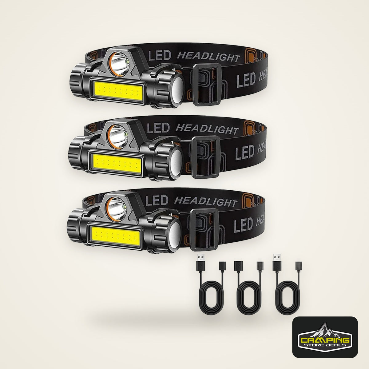 1-5PCS Rechargeable COB LED Headlamp Strong Magnetic Powerful Headlight Super Bright Waterproof Head Torch For Outdoor Fishing
