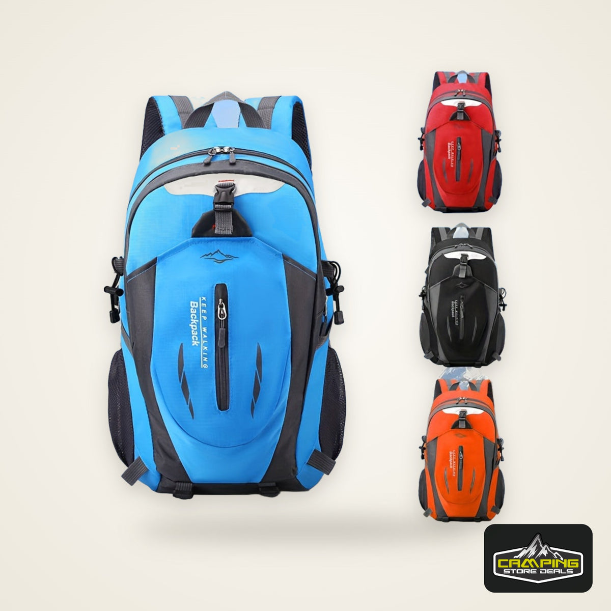 1 Breathable Nylon Large Capacity Lightweight Mountaineering Bag, Hiking Bag, Travel Bag, Outdoor Camping Bag, Computer Bag