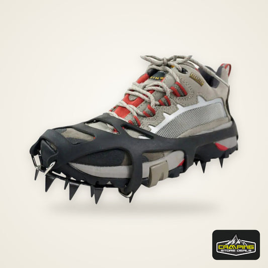 1 Pair 18 Teeth Anti-Slip Ice Snow Shoe Boot Traction Cleat Spikes Crampon Shoes Boots Covers steigeisen шипы для сапог