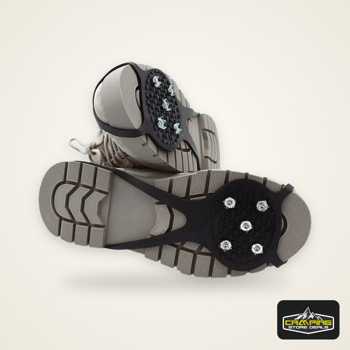 1 Pair 5 Studs Anti-Skid Ice Snow Camping Walking Shoes Winter Safety Boots Universal Professional Climbing Crampons