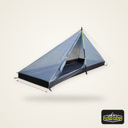 1 Person Hiking Camping Tent Ultralight Rodless Pyramid Tent 4 Season Backpack Tent Outdoor Waterproof Awnings Sun Shlelter Tent