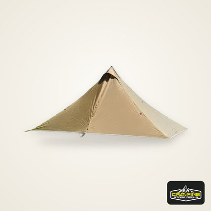 1 Person Hiking Camping Tent Ultralight Rodless Pyramid Tent 4 Season Backpack Tent Outdoor Waterproof Awnings Sun Shlelter Tent