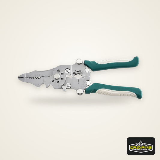 1 Piece of Foldable Wire Stripping Pliers with Pulley Design, Multifunctional Electrician Wire Splitter, Wire Winding Pliers, Crimping Pliers, Hand Tool
