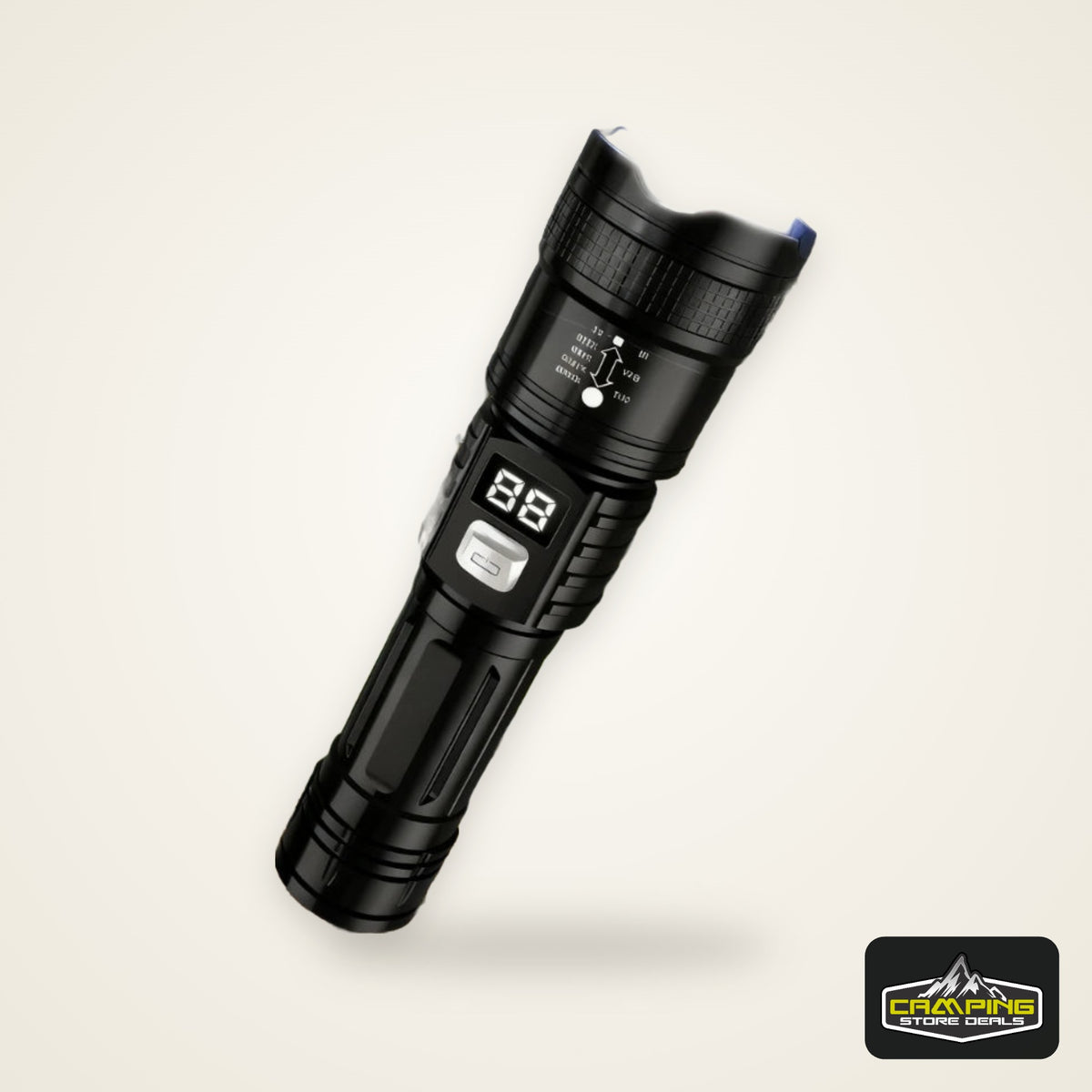 100000LM Super Bright Flashlight Rechargeable LED Torch Long Range Tactical Lamp for Outdoor Waterproof Camping Fishing Lantern