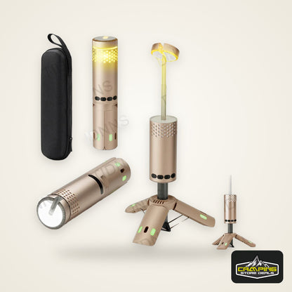 10000mAh Camping Light USB Rechargeable LED Emergency Lamp Outdoor Portable Lanterns with Magnetic Flashlight for BBQ Tents