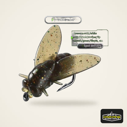 Soft Rubber Insect Flies Set (10 Pack)