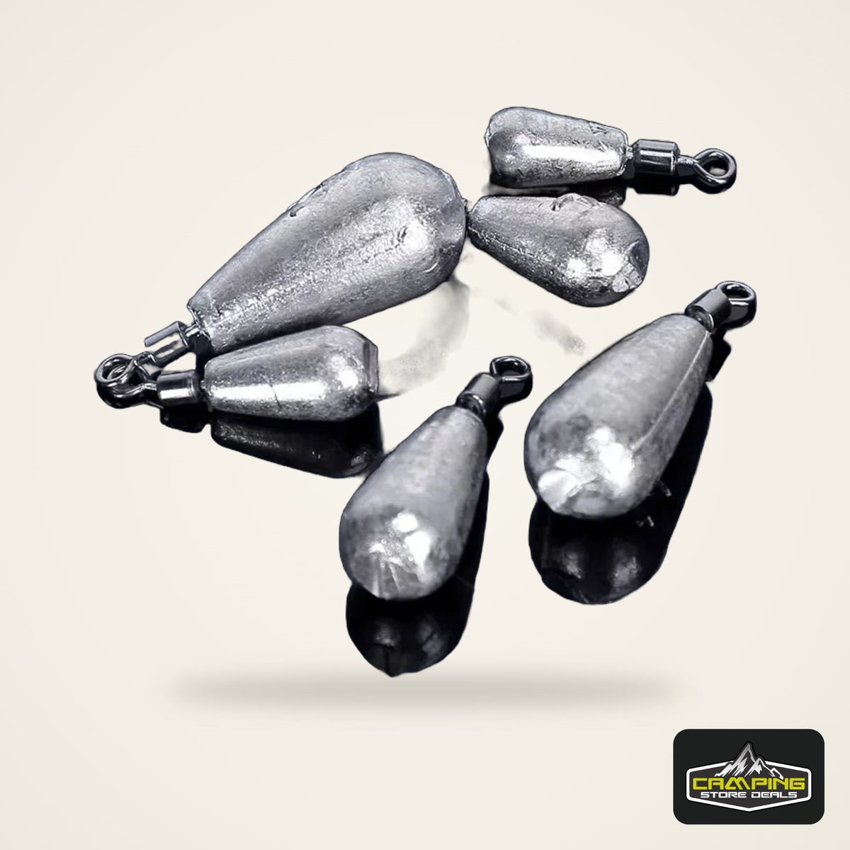Teardrop Fishing Weight Sinkers (10 Pack)