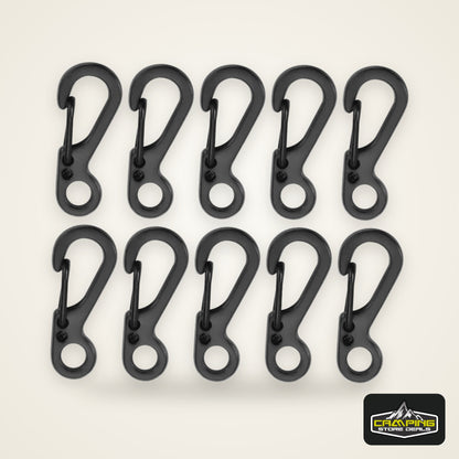10Pcs/lot Mini Carabiner Paracord Tactical Gear Hooks Key Chain Camping EDC Survival Climbing SF Spring Backpack Clasps Keychain