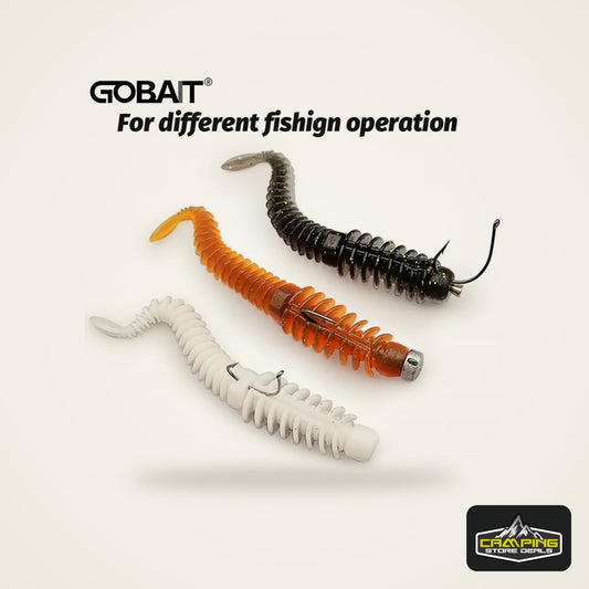 10PCS Soft Lures 6.5cm 7.5cm 8.5cm Thread TPE Worm Jig Hook Carp Fishing Tackle Pesca Swimbait Gear Fishy Flavor Kit Bait