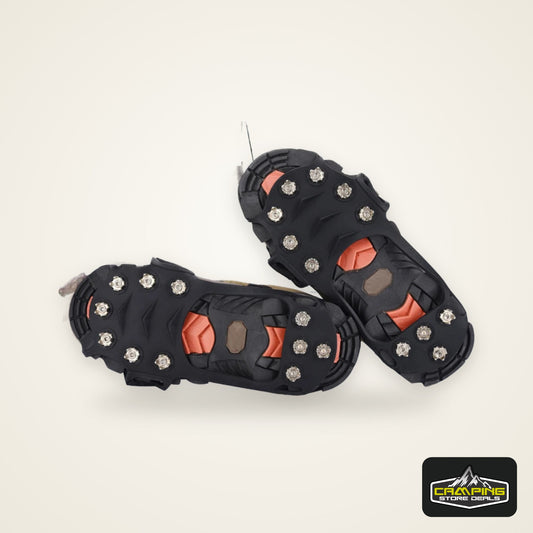 11 Teeth Crampons Outdoor Hiking Climbing Snow And Ice Gripper Anti-slip Covers for Winter Shoes Spikes Snow Shoe Accessories
