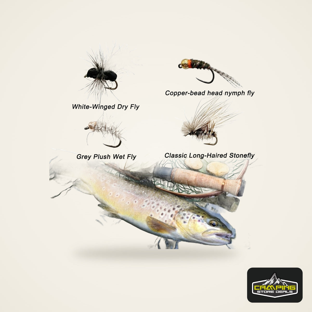 12-Fly Assortment with Waterproof Box