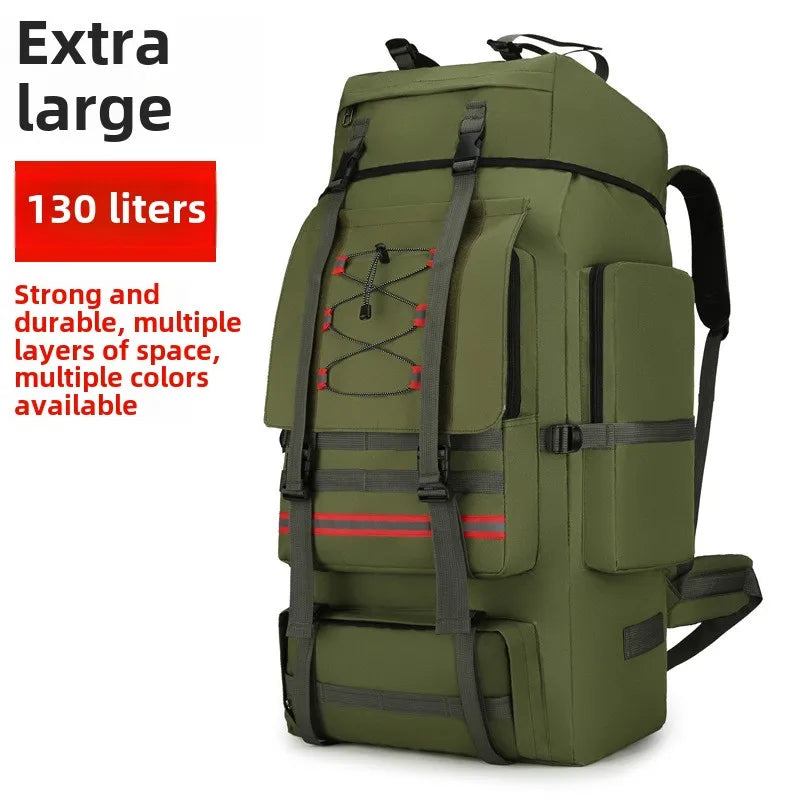 130L waterproof mountaineering backpack