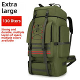 130L waterproof mountaineering backpack